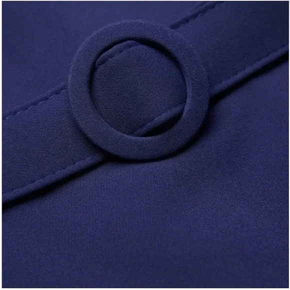 Kay Unger Owen Belted Walk-Thru Scoop Neck Jumpsuit Size 10 NWT - Picture 4 of 7